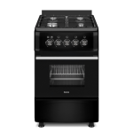 Ferre Free Standing Gas Stove 4 Plate 50CM X 60CM Black
