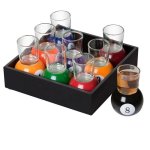 9 PC Pool Shot Glass Set