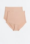 2-PACK Invisible Light Shaping Briefs - Beige