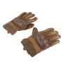 Motorcycle Gloves Brown M Hard Knuckle Breathable Anti Slip