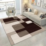 3D Carpets - Tones Of Brown - Brown & Turquoise