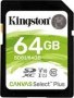 Kingston Technology Canvas Select Plus Memory Card 64 Gb Sdxc Class 10 Uhs-i Exfat Uhs-i 3.3 V