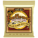 3069 - Earthwood Nylon Clear & Gold W ball End - 3-PACK