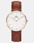 Daniel Wellington Women Classic St Mawes 36MM Watch Rose Gold