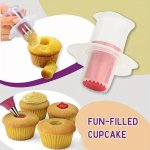 1PC Cupcake Corer Plastic Cupcake Corer Diy Creative Cake Toast Hole Digger Kitchen Muffin Cake Hole Plunger Cutter Pastry Corer