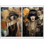 Tear Resistant Deco Print Roaring 20'S