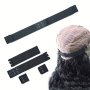 Adjustable Elastic Band For Wigs With Anti Slip Belt Black Adjustable Straps With Hook