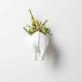 Rhino Wall Planter Head/tail - Gloss White / Tail