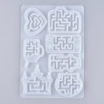 Ghost White Silicone Mould Mixed Shapes Shaker Set 243X166X10MM
