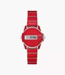 Diesel Baby Chief Digital Red Lacquer And Stainless Steel Unisex Watch DZ2192