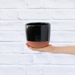 Pluto Planter - Black - 13CM
