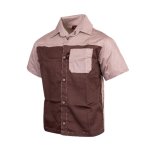 Kids Short Sleeve Two-tone Stone Taupe