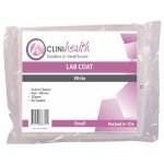 Velcro Lab Coat Non Woven Pack Of 10 White 30G Small