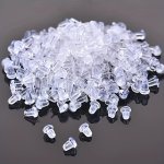 200PCS Earrings With Cap Earrings Back Buckle Accessories 5MM Women's Fashion Earrings Suitable For Double Head Earrings Diy Ear