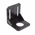 Black 57MM NEMA23 Stepper Motor Mounting Bracket Alloy Steel L-shape Fixed Seat Stepper Motor Holder