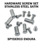 Stainless Replacement Hardware Screw Kit For Spyderco Endura - Satin