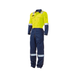 Atpv 9CAL Modacrylic 2 Tone Orange navy Boilersuit With Silver Rt