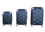 Smte 3 Piece Luggage Set Black With Keychain