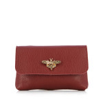 Bee Flap Clutch Bag -burgundy