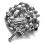 Linzengyo Rosary Beads Catholic For Women And Men Rosary Necklace For Men And Women With Virgin Mary & Cross Handmade Stone Beads Our Lady