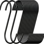 6PCS 12PCS S-shaped Hooks Heavy Duty Metal Hooks Hanging Hook For Kitchen Bathroom Bedroom And Office S Hooks Hardware Fastener