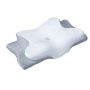 Butterfly-shape Neck Shoulder Support Cervical Memory Foam Pillow Whitegrey
