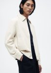 Regular Fit Linen-blend Jacket - Beige