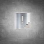 Caution Sign - Brushed Stainless Steel