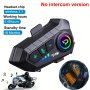 Motorcycle Helmet Wireless Headset 5.3 Wireless Music Player Rechargeable Lithium-polymer Battery Motorcycle Accessories Earphone Accessories