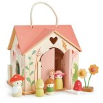 Rosewood Cottage Dolls House Including Dolls And Furniture By