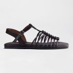 Ivy Strappy Flat Sandal - Brown - 8