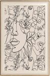 Astrdecor Abstract Framed Wall Art Minimalist Boho Art Prints Women Portrait Line Art Wall Decor Mid Century Wall Prints Boho Wa