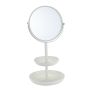 Double-deck Cosmetic Organizer Makeup Mirror Stand