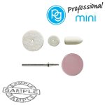 Pg MINI Professional Assorted Felt Polish POINTS.3PCS +mandrel+polishing Paste Kit