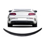 Mercedes C-class W205 Amg Style Boot Spoiler Gloss Black 15-21 Fits Coupe Only
