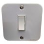 Ausma Industrial Wall Switch 1 Lever White 8CM