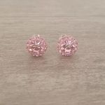Armarie 925 Sterling Silver Crystal Ear Stud Earrings Size: 8MM