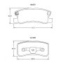Peugeot Kbc Brake Pads Rear For Citroen Jeep Mitsubishi - Spares Direct