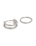 Black Coated Surgical Steel Double Hinged & Plain Nose Rings Pack