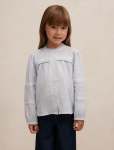 Elena Girls Stripe Blouse - 10-12 Yrs Blue white Stripe
