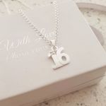 16TH Birthday Necklace 925 Sterling Silver Sweet 16 Necklace
