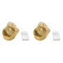 3.8CM Wide Golden Holiday Ribbon LED Light-warm LIGHT-5M 2 Piece