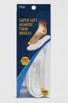 1 Pair Unisex Inner Soles Memory Foam Diy Cut To Size