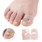 2 Pcs Gel Ingrown Toenail Corrector Sleeves Big Toe Nail Healing Care Protectors Paronychia Treatment Pedicure Tool