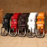 Vintage Hollow Out Belts Punk Solid Color Pin Buckle Waistband Classic Jeans Pants Belt For Women