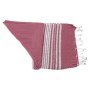 Quick-dry Cotton Towel Pink And White Strips 90 X 170CM