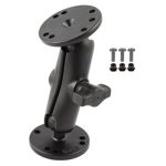 RAM Double Ball Mount With Hardware For Compatible Fishfinders & Chartplotters