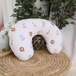 Feeding Pillow Cover Safari On White
