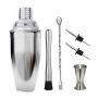 6PCS Stainless Steel 550ML Cocktail Shaker Bar Set Bartender Tool Kit