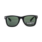 Sunglasses Polarized With Lens Cloth Matt Black Frame & Temples Shiny Rivets